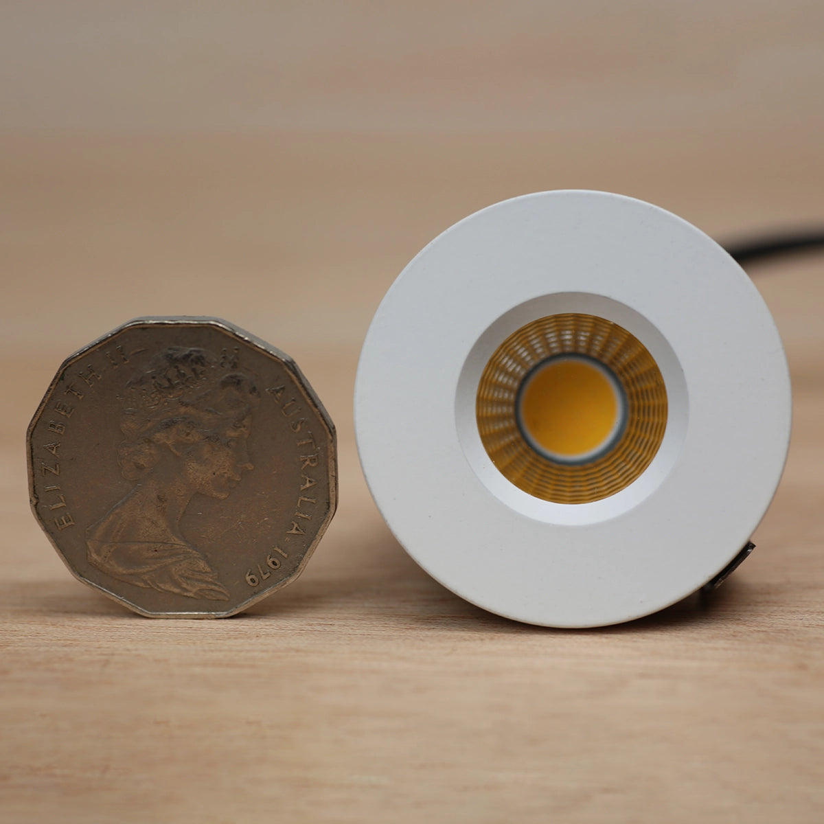 Mini COB Downlight, 4000K , 3W White,300 Lumens IP20 down light