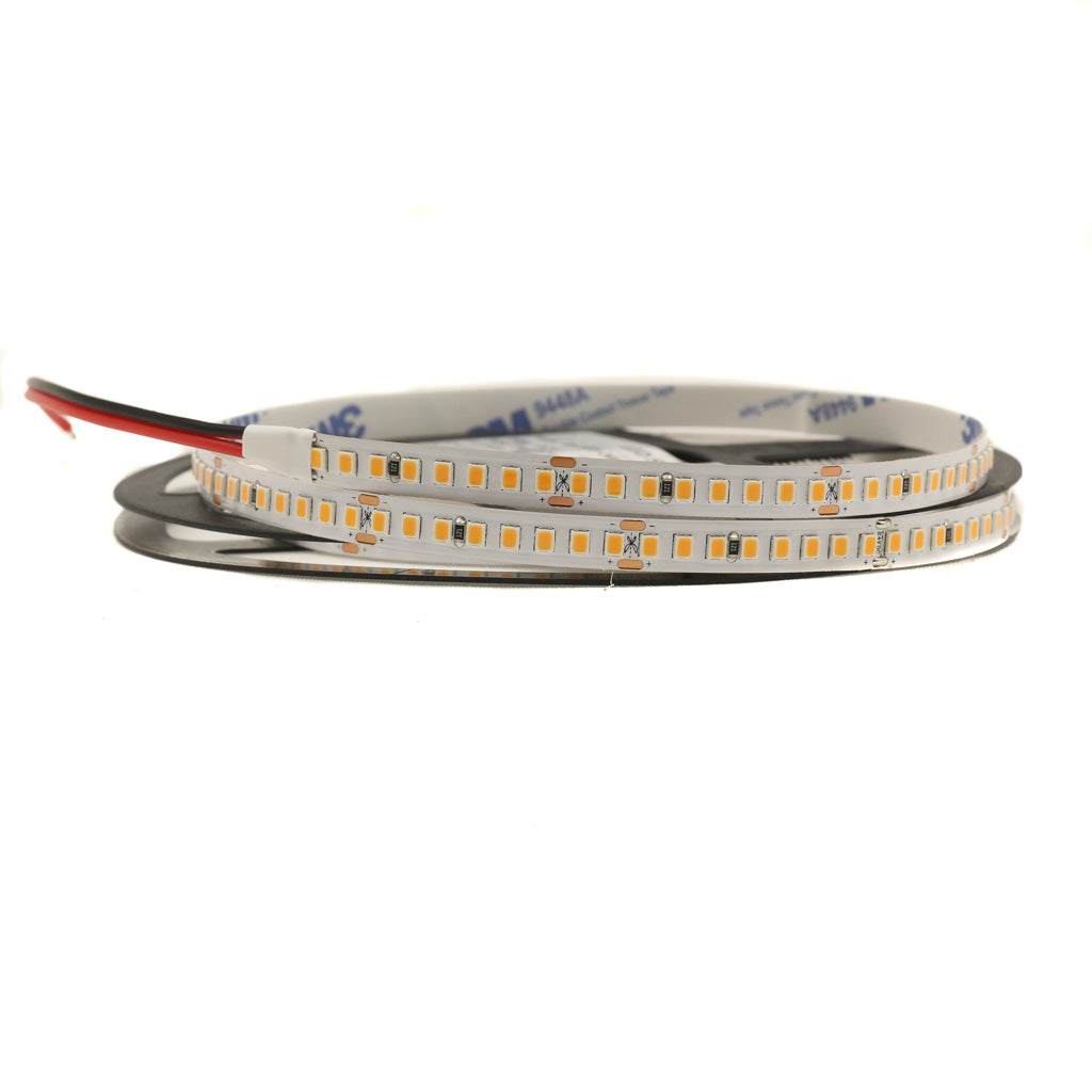 Lunar Series,24V, 1800K Warm White, 15W/m, 8mm PCB, 196 LED/m 1600Lumens/m, IP20,Strip Light, 5m roll