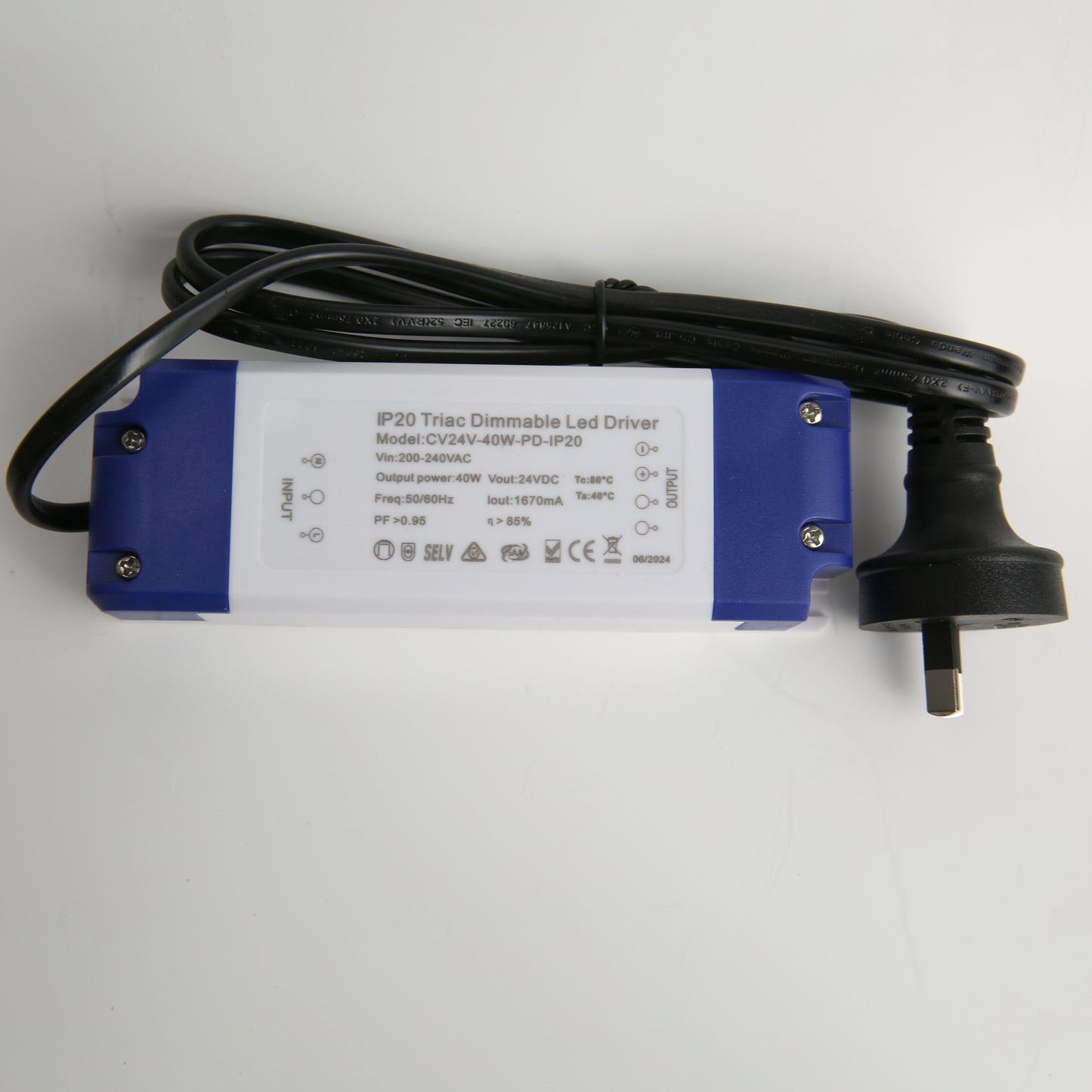 40W LED Driver - Constant Voltage - Phase dimming- IP20