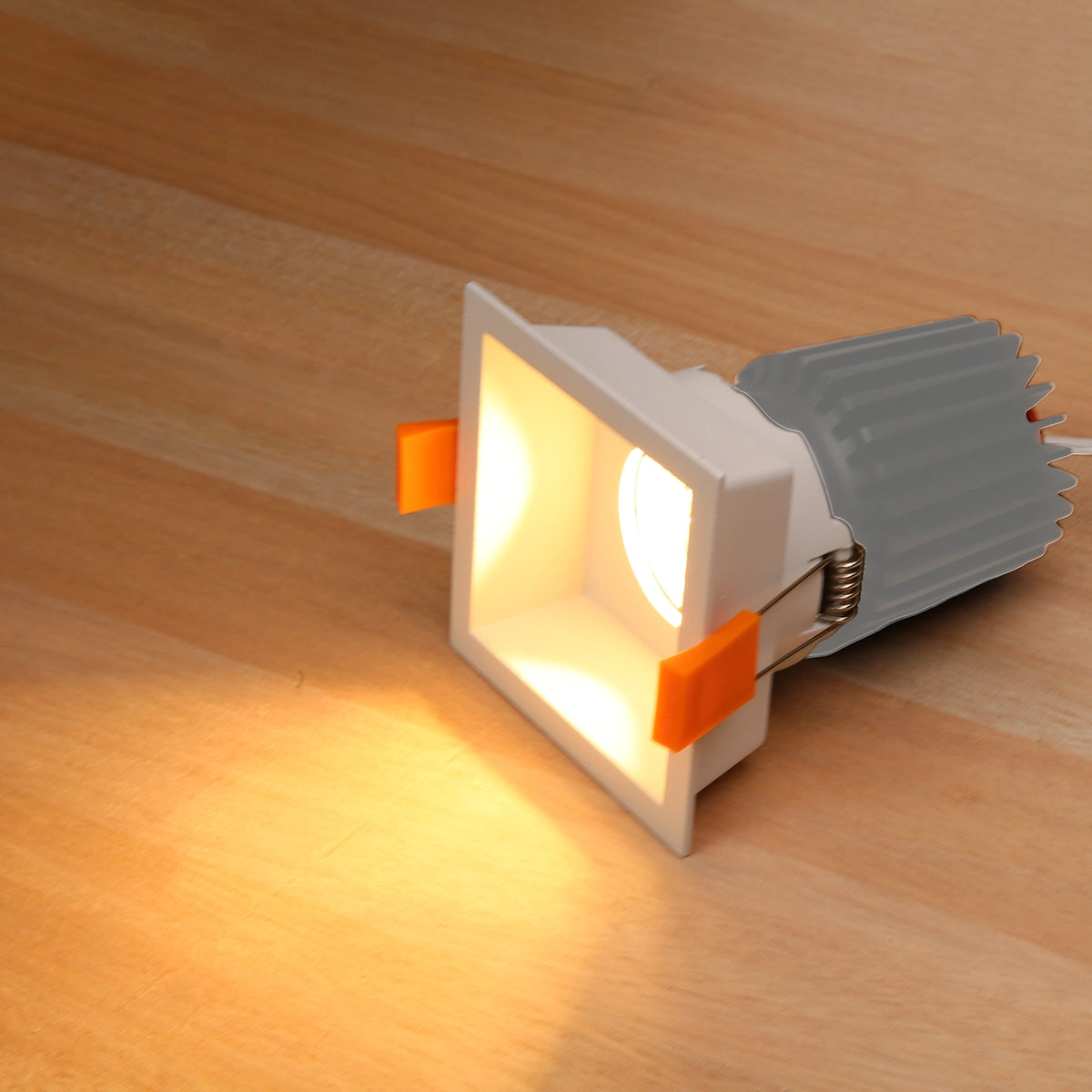 SQ17 White- Square fixed IP20 surface mount trim for X Series COB Modules