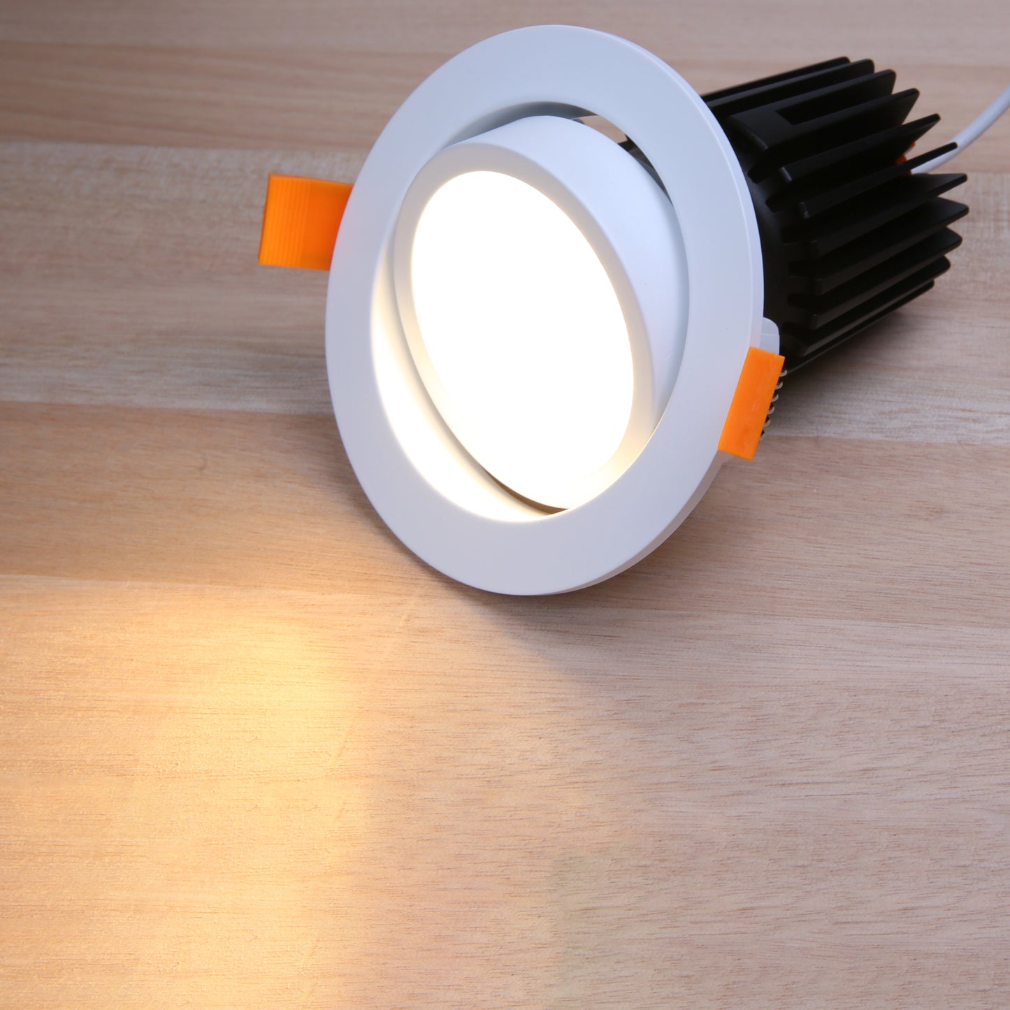 RA3 White- Round Gimbal IP20 surface mount trim for X Series COB Modules