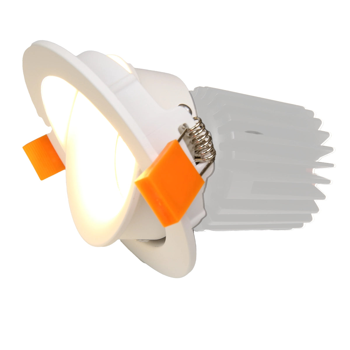 RA6 White- Round adjustable IP20 surface mount trim for X Series COB Modules