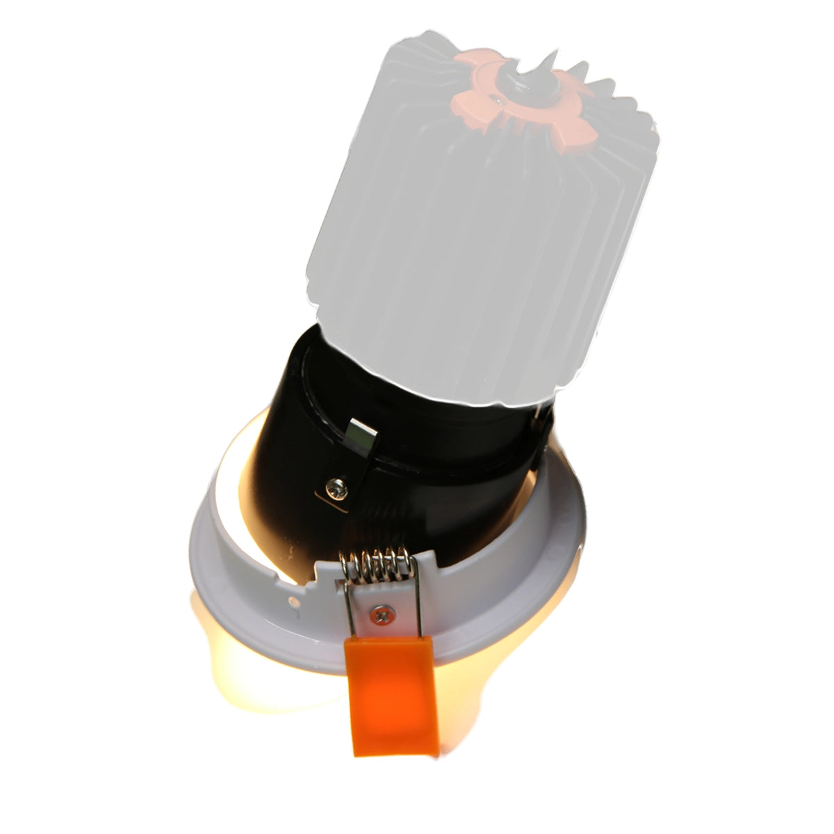 RA8 White- Round gimbal IP20 surface mount trim for X Series COB Modules