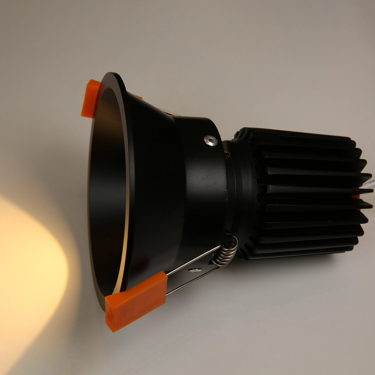 RF2 Black-Round fixed IP20 surface mount trim for X Series COB Light modules