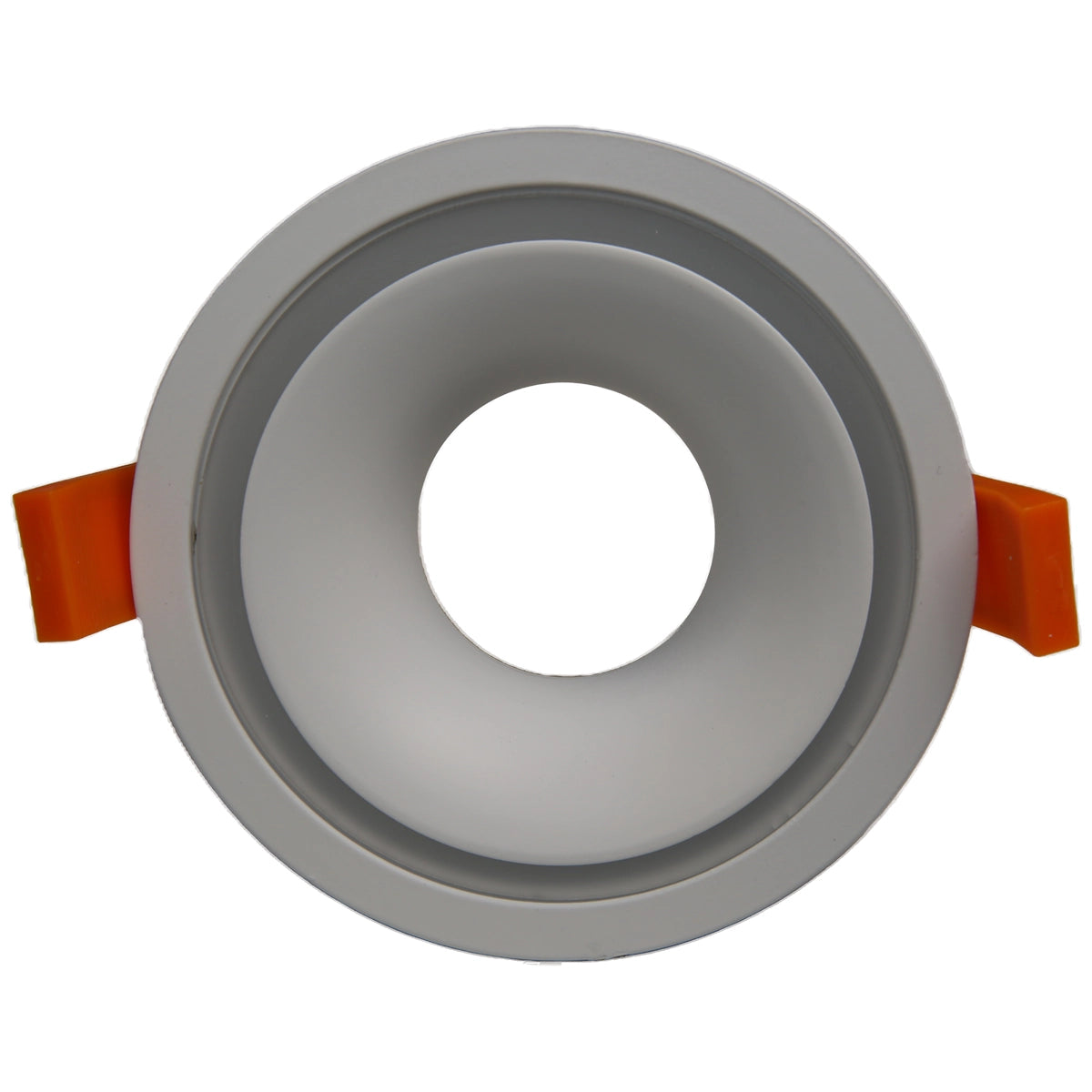 RF6 White-Round fixed IP20 surface mount trim with halo ring for X Series COB Modules