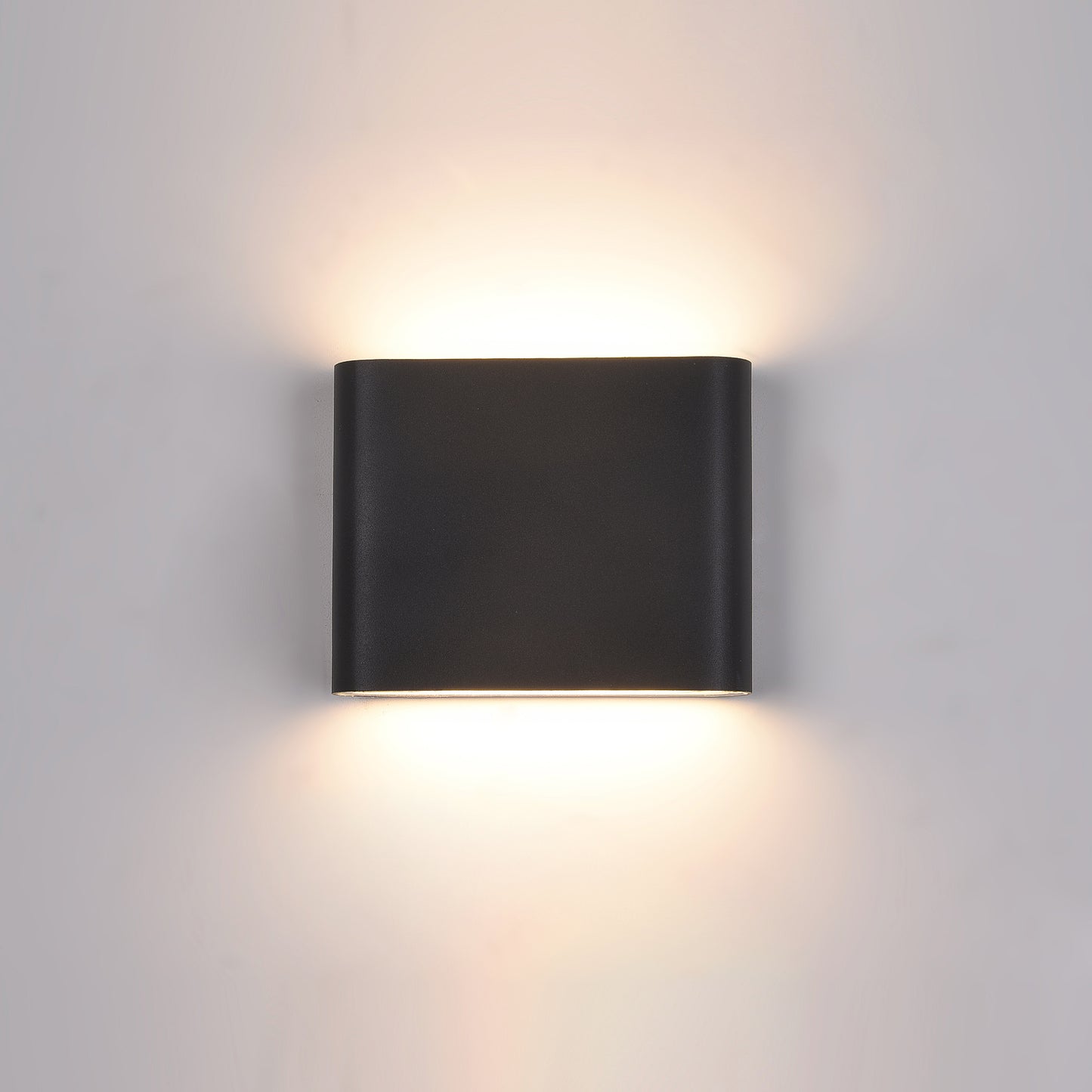 Wall Light, Porch light, Alfresco light, Ambient light, Decorative light, Door light, Up and Down Light, 240VAC, 2 x 3W, IP54, 2700K, Sand black