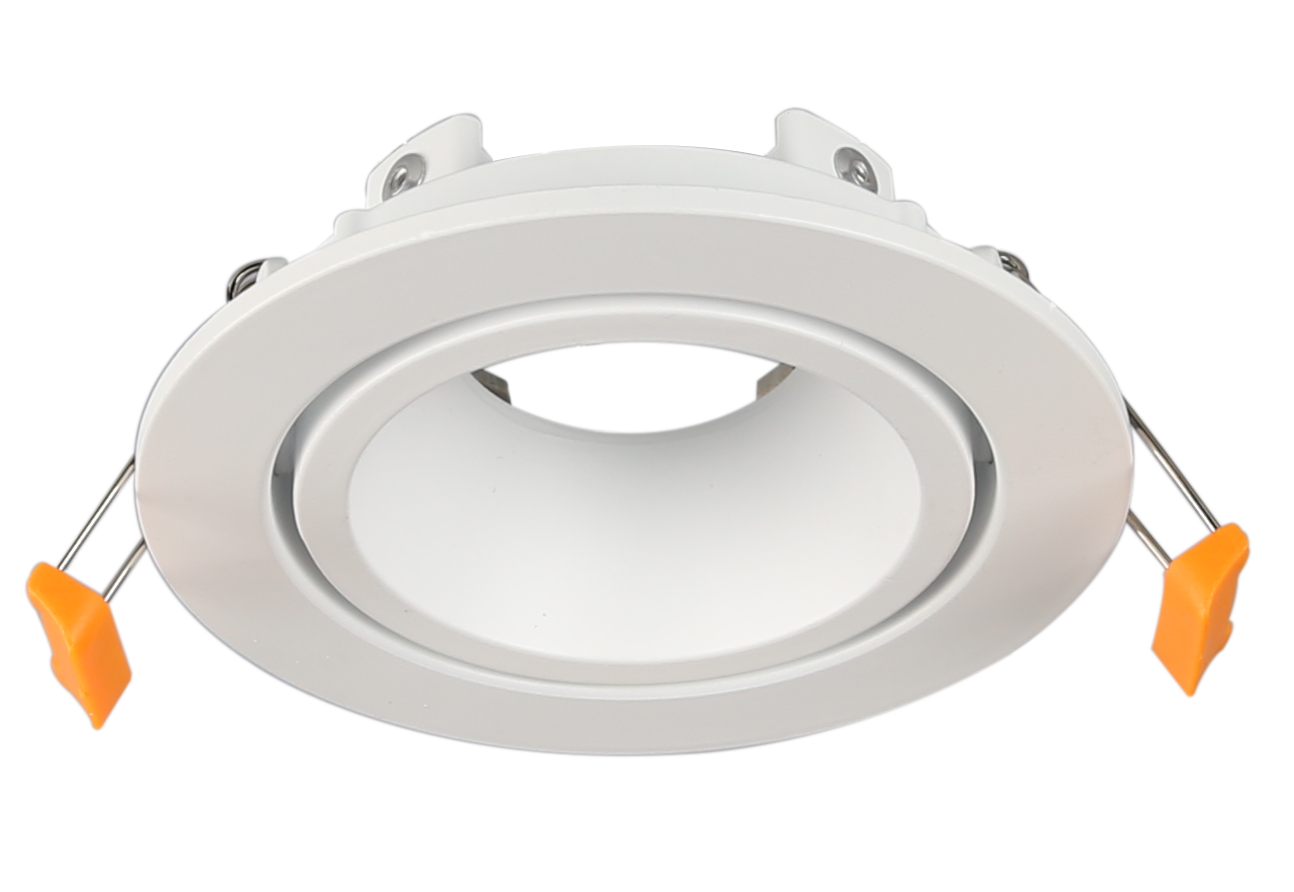RA3 White- Round Gimbal IP20 surface mount trim for X Series COB Modules