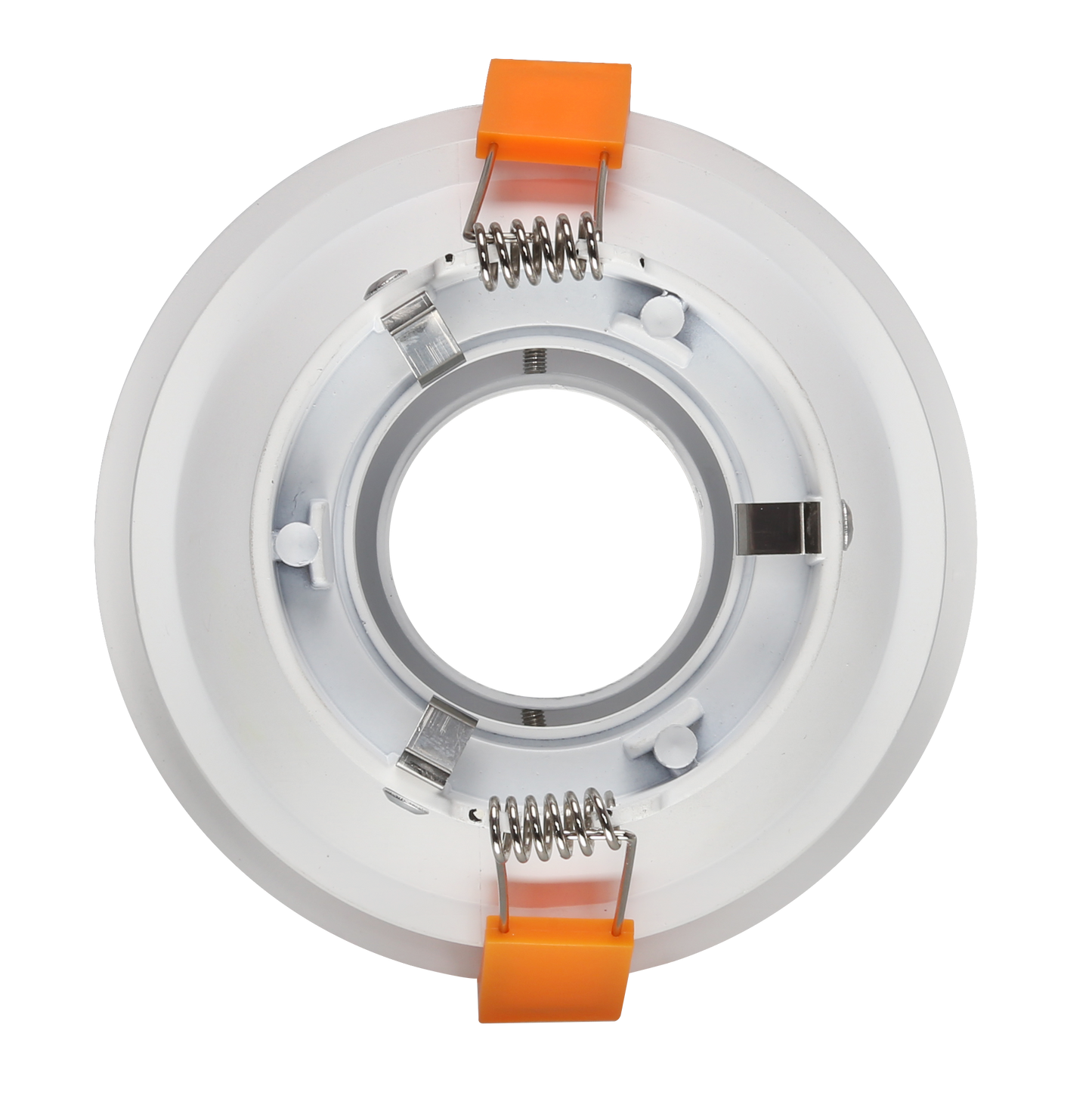RF11 White- Round fixed IP20 surface mount trim with double fluted shadow ring for X Series COB Modules