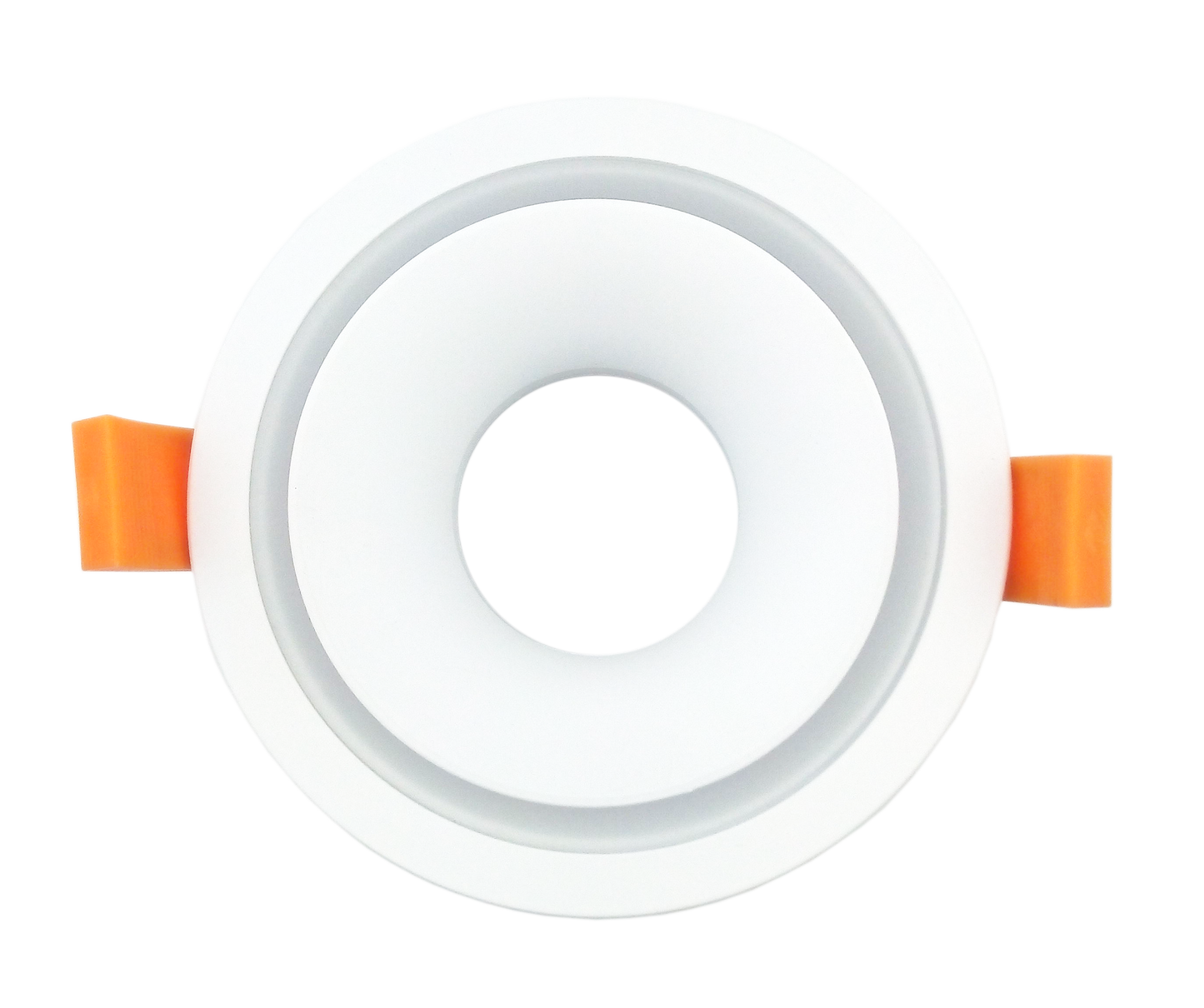 RF6 White-Round fixed IP20 surface mount trim with halo ring for X Series COB Modules