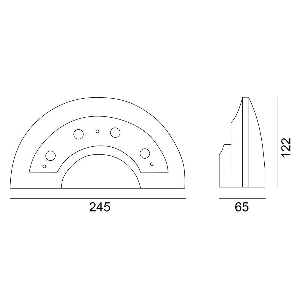 Wall light, Porch light, Alfresco light, Ambient light, Decorative light, Door light, 240V AC, 4x1W, IP54, 2700K, Sand black