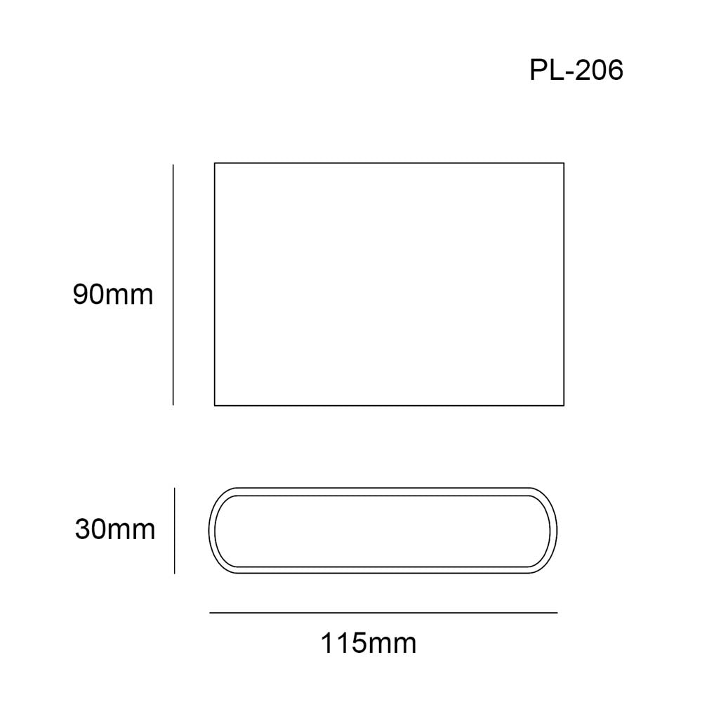 Wall Light, Porch light, Alfresco light, Ambient light, Decorative light, Door light, Up and Down Light, 240VAC, 2 x 3W, IP54, 2700K, Sand black