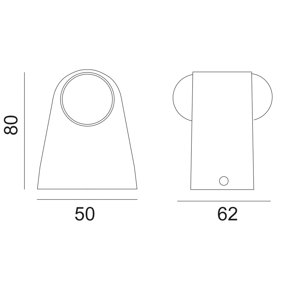 WalI light, Porch light, Alfresco light, Ambient light, Decorative light, Up and Down Light, 240V AC, 2x2W, IP54, 2700K, Sand white