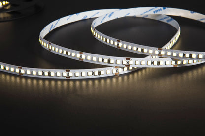 Lunar Series,24V, 1800K Warm White, 15W/m, 8mm PCB, 196 LED/m 1600Lumens/m, IP20,Strip Light, 5m roll