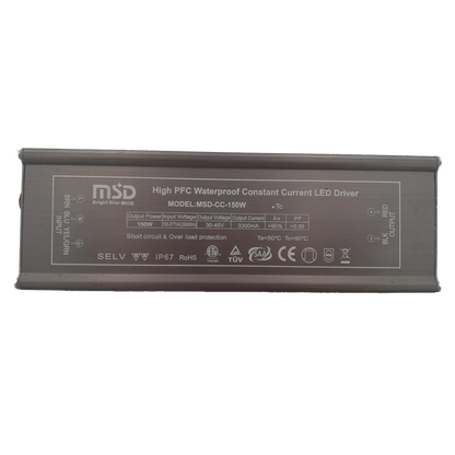 Power Supply, 24VDC, 150W,IP67, flicker free, Constant Current driver