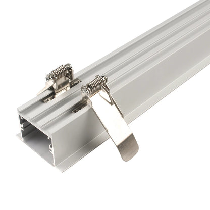 AL-BT-K5035B Recess mounting, Aluminium extrusion, profile, channel for strip light with opal diffuser, 50X35x2500mm