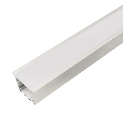 AL-BT-K5035B Recess mounting, Aluminium extrusion, profile, channel for strip light with opal diffuser, 50X35x2500mm