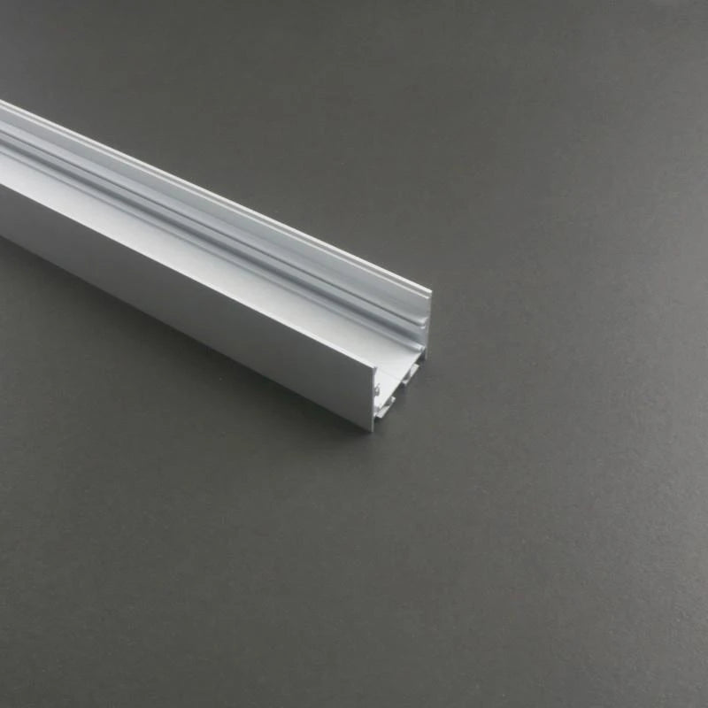 AL-BT-K3535B Surface mounting, Aluminium extrusion, profile, channel for strip light with clear diffuser, 35x35x3000mm