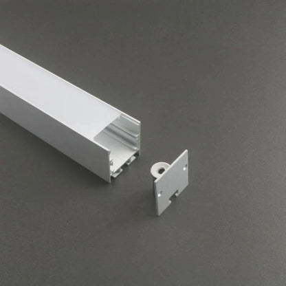 AL-BT-K3535B Surface mounting, Aluminium extrusion, profile, channel for strip light with Opal diffuser, 35x35x2500mm