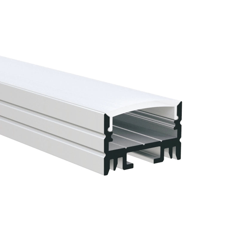 AL-BT-K2316 Surface mounting, Pendant mounting, Aluminium extrusion, profile, channel for strip light with opal diffuser, 23x16x3000mm