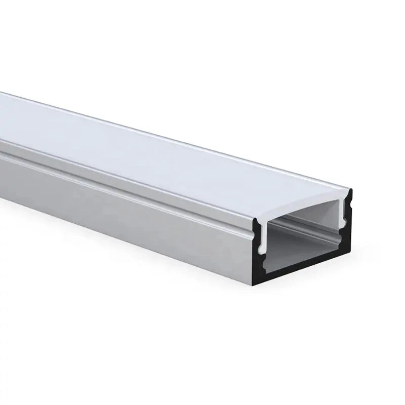 AL-BT-K1708 Surface mounting, Aluminium extrusion, profile, channel for strip light with opal diffuser, 17x8x3000mm