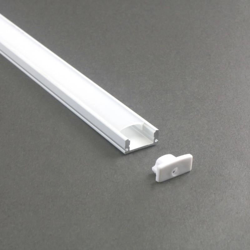 AL-BT-K1708 Surface mounting, Aluminium extrusion, profile, channel for strip light with opal diffuser, 17x8x3000mm