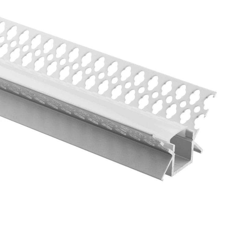AL-BT-K4626 Embedded mounting Aluminium extrusion, profile, channel for strip light with opal diffuser, 46X26x3000mm