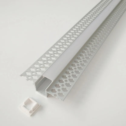 AL-BT-K5615 Embedded mounting Aluminium extrusion, profile, channel for strip light with opal diffuser, 56X15x3000mm