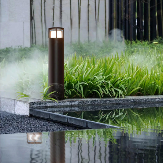 Bollard, Garden light, 240VAC, 6W, IP54, Sand black