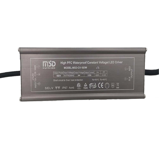 Power supply, 24VDC, 150W, IP67, flicker free, Non dimming Constant Voltage driver