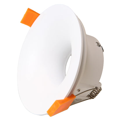 RF11 White- Round fixed IP20 surface mount trim with double fluted shadow ring for X Series COB Modules