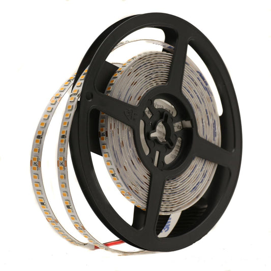 Lunar Series,24V, 3500K Neutral/Warm White, 15W/m, 8mm PCB, 196 LED/m 1700Lumens/m, IP20, Strip Light, 5m roll