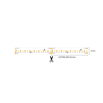 Tuneable White Strip Light 2700K to 6000K 3CCT, 24V, 18 W / m,1550 Lum / m, IP20 , constant voltage 5 meter roll