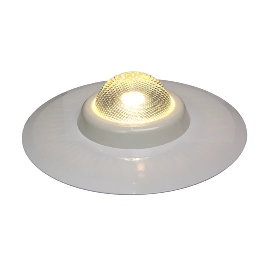 Commercial 25 Watt COB LED Down light, 3000K Warm White, Hospital light, Clinic light, Clean room light, Office light crystal optical glass lens