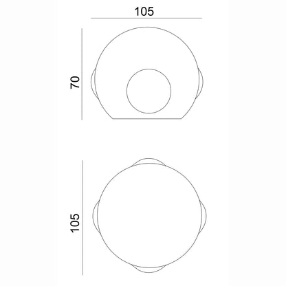 Wall Light, Porch light, Alfresco light, Decorative light, mood light, Up and down Light, 240V AC, 4x1W, IP54, 2700K, Sand white