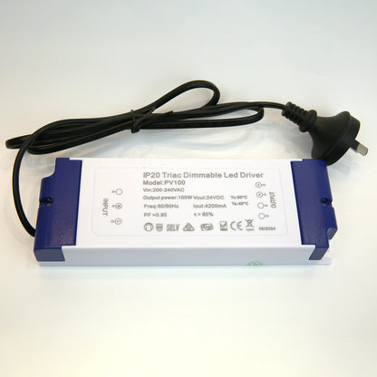 100W LED Driver- Constant Voltage- Phase dimming IP20