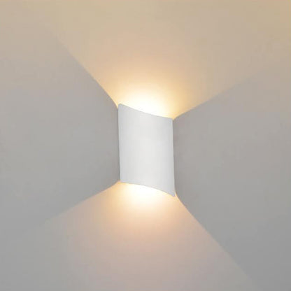 Wall Light, Porch light, Alfresco light, Ambient light, Up and down Light, 240V AC, 2x2W, IP54, 2700K, Sand white