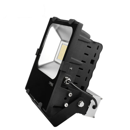 Industrial Flood Light, 50W, 5500 Lumens, Philips SMD, Mean Well Driver, IP65, 4500K, Black