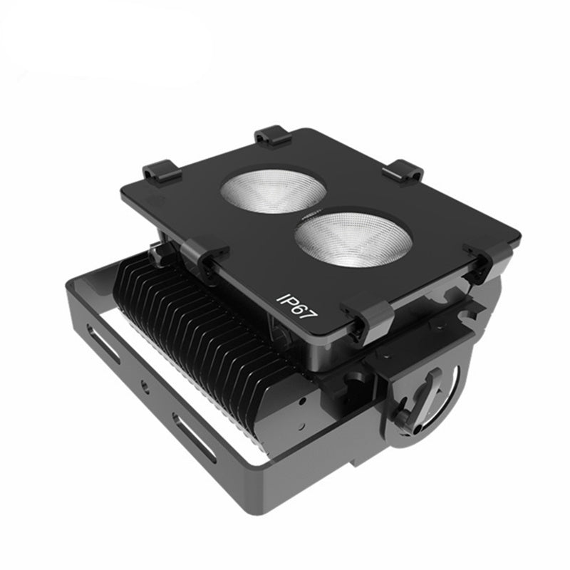 Industrial Flood Light, 100W Citizen COB LED, Mean Well Driver,  IP65, 4500K, Black