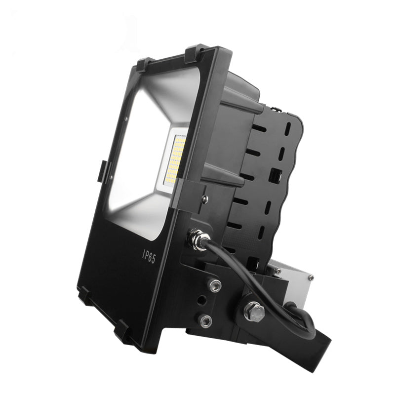 Industrial Flood Light, 50W, 5500 Lumens, Philips SMD, Mean Well Driver, IP65, 4500K, Black