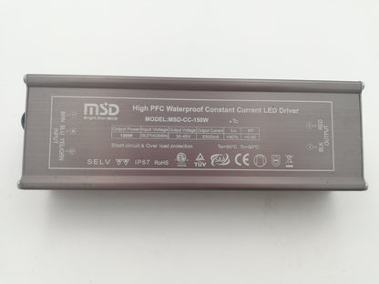 Power Supply, 24VDC, 150W,IP67, flicker free, Constant Current driver