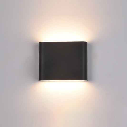 Wall Light, Porch light, Alfresco light, Ambient light, Decorative light, Door light, Up and Down Light, 240VAC, 2 x 3W, IP54, 2700K, Sand black