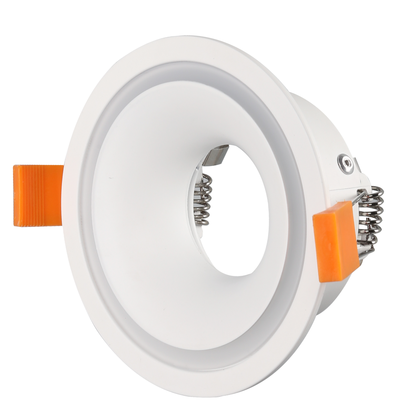 RF6 White-Round fixed IP20 surface mount trim with halo ring for X Series COB Modules