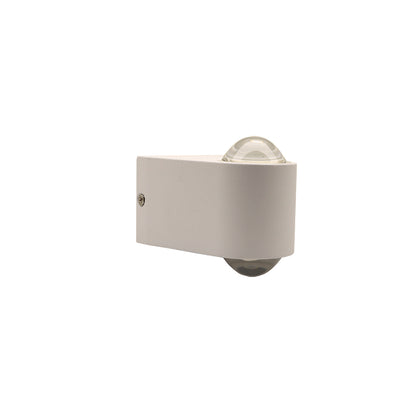 WalI light, Porch light, Alfresco light, Ambient light, Decorative light, Up and Down Light, 240V AC, 2x2W,  IP54, 2700K, Sand white