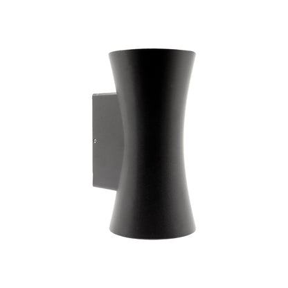 Wall Light, Porch light, Alfresco light, Ambient light, Up and down Light, 240V AC, 2x5W, IP54, 2700K, Sand black