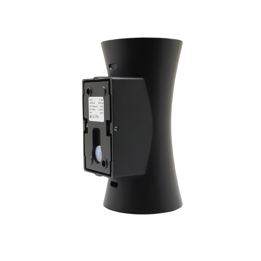 Wall Light, Porch light, Alfresco light, Ambient light, Up and down Light, 240V AC, 2x5W, IP54, 2700K, Sand black